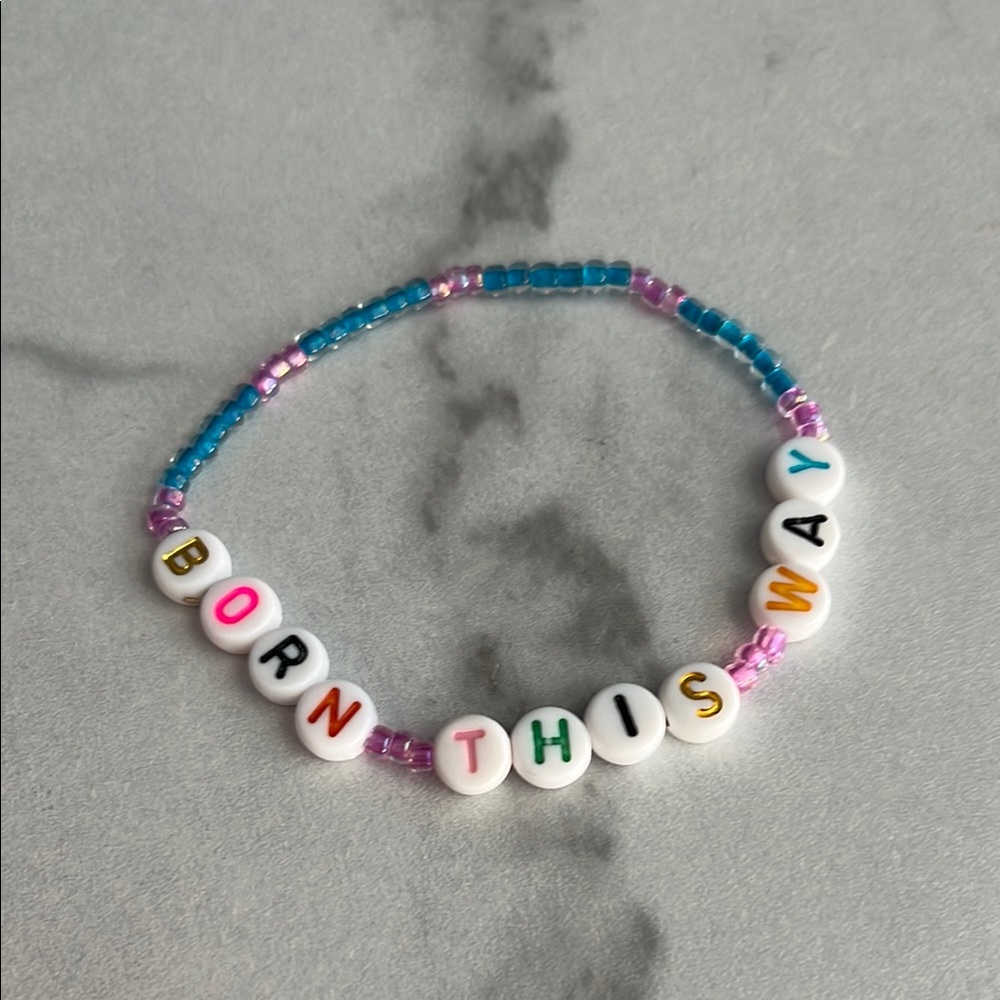 “Born This Way” Lady Gaga Pride Friendship Bracelet [5 for $5]